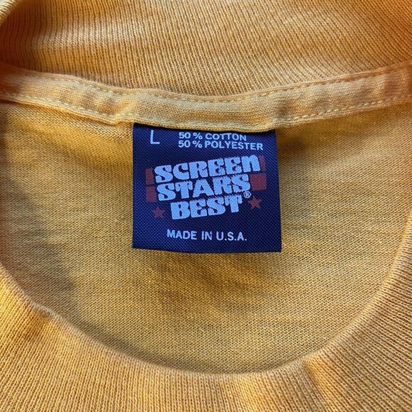 Vintage Screen Stars 80’s Double Sided Football Graphic Tee Shirt. USA. Large. - Picture 3 of 12